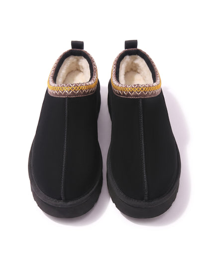 Boots Alba en velours vegan noir, vue de dessus
