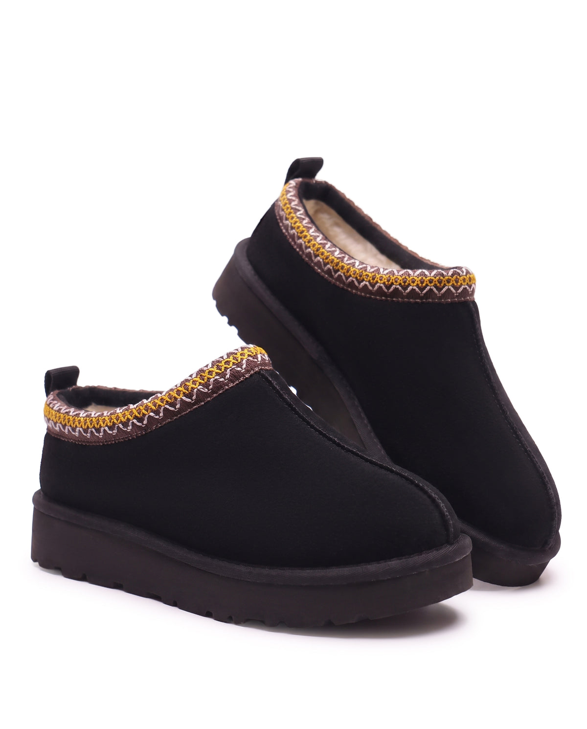 Boots Alba en velours vegan noir, vue de profil