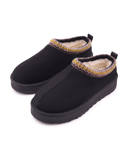 Boots Alba en velours vegan noir, vue trois-quarts