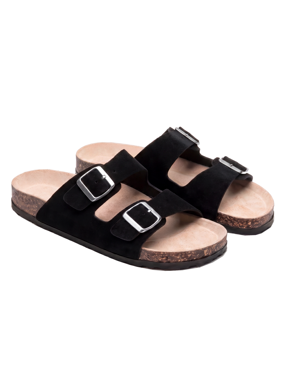 Sandale Ravello en velours vegan noir, vue de dessus